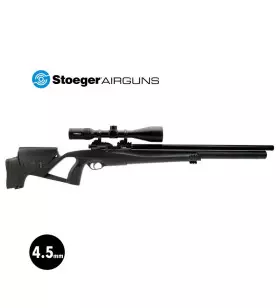 CARABINE AIR PCP STOEGER XM1 RANGER COMBO 3-9X40 Noir - Plombs 4,5 mm 29J