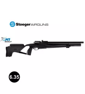 CARABINE AIR PCP STOEGER XM1 SCOUT Noir - Plombs 6,35 mm 60J