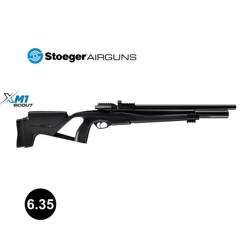 CARABINE AIR PCP STOEGER XM1 SCOUT Noir - Plombs 6,35 mm 60J