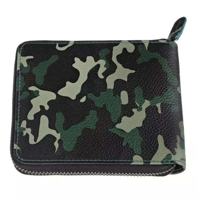 PORTEFEUILLE ZIPPO FERMETURE ZIP CAMO Vert