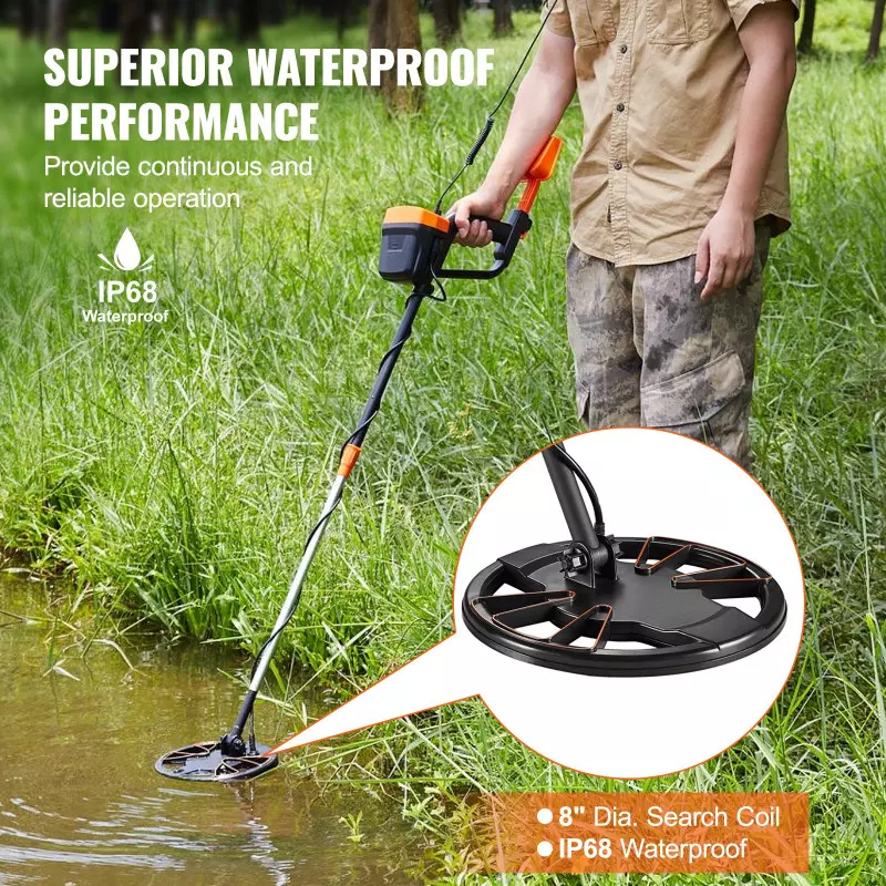 IP68 WATERPROOF COIL PRO METAL DETECTOR