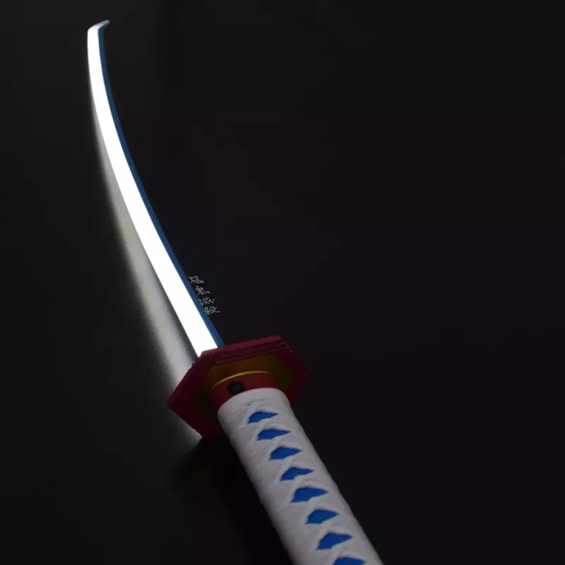 KATANA DECO STEEL BLADE WITH LED LIGHTING DEMON SLAYER PATTERN