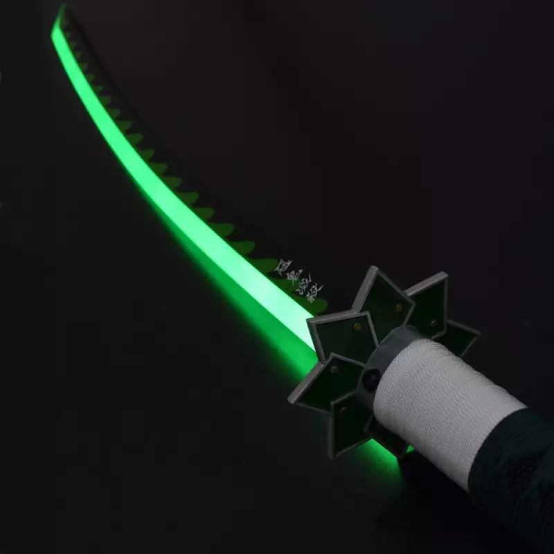 KATANA DECO STEEL BLADE WITH LED LIGHTING DEMON SLAYER PATTERN