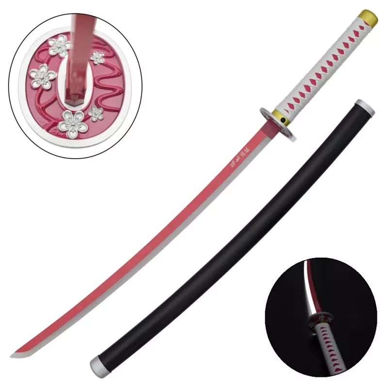 KATANA DECO STEEL BLADE WITH LED LIGHTING DEMON SLAYER PATTERN