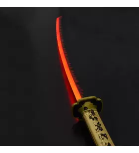 KATANA DECO STEEL BLADE WITH LED LIGHTING DEMON SLAYER PATTERN