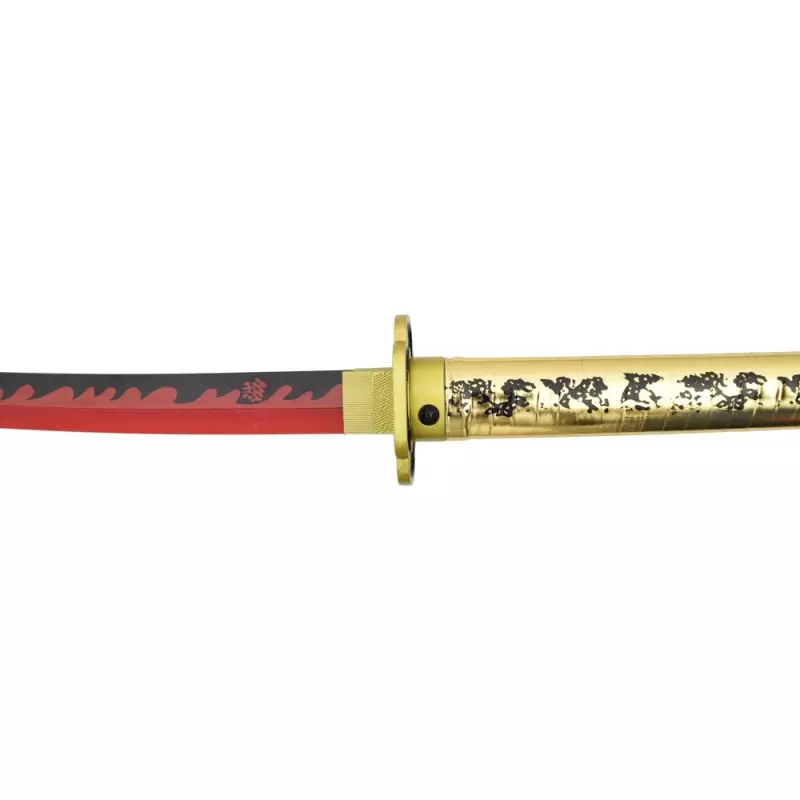 KATANA DECO STEEL BLADE WITH LED LIGHTING DEMON SLAYER PATTERN