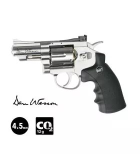 ASG DAN WESSON AIRGUN REVOLVER 2.5 inch Chrome - 4.5mm Pellets CO²