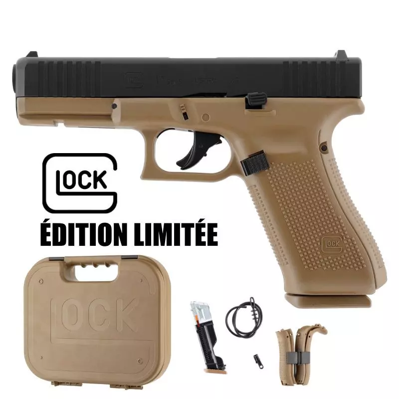 PISTOLET T4E GLOCK 17 GEN5 Cal.43 COYOTE FRENCH ARMY