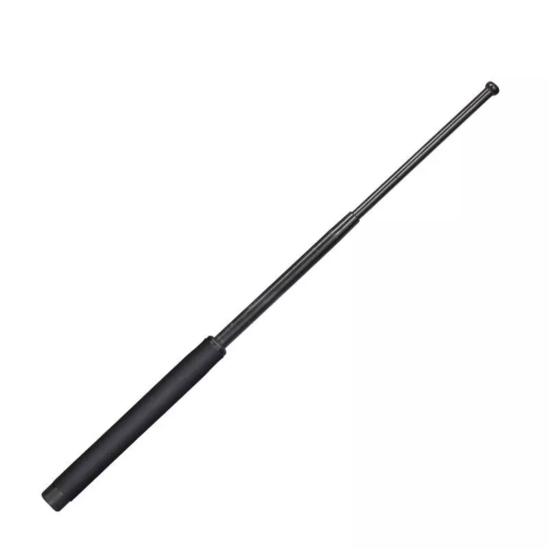 BLACK INOX STEEL TELESCOPIC BATON 53CM