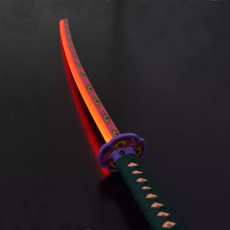 KATANA DECO STEEL BLADE WITH LED LIGHTING DEMON SLAYER PATTERN