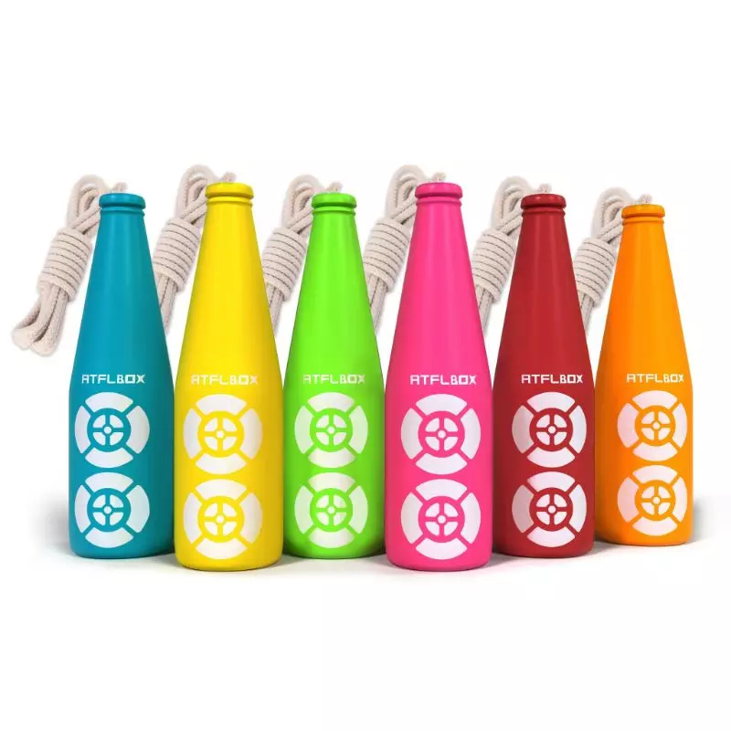 SET DE 6 CIBLES BOUTEILLES A SUSPENDRE