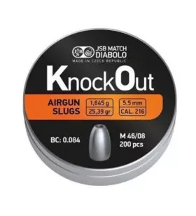 JSB KNOCKOUT SLUG 5.5mm/1.645Gr x200