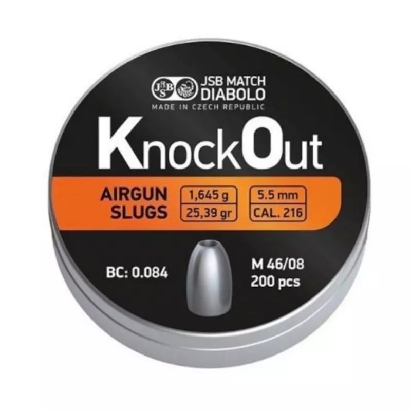 JSB KNOCKOUT SLUG 5.5mm/1.645Gr x200