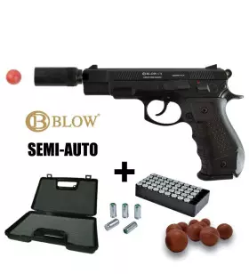 PISTOLET GOMME COGNE BLOW C75 Noir - 9MM PAK