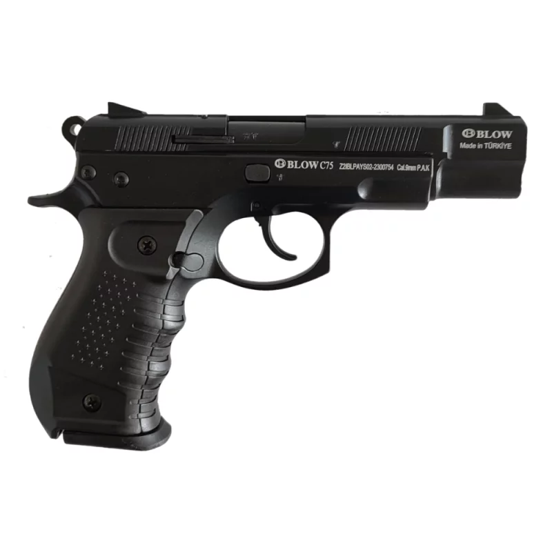 PISTOLET GOMME COGNE BLOW C75 Noir - 9MM PAK