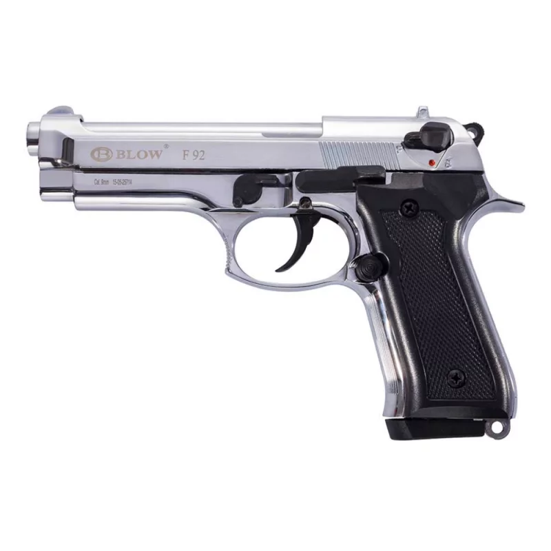 PISTOLET GOMME COGNE BLOW F92 Chrome - 9MM PAK