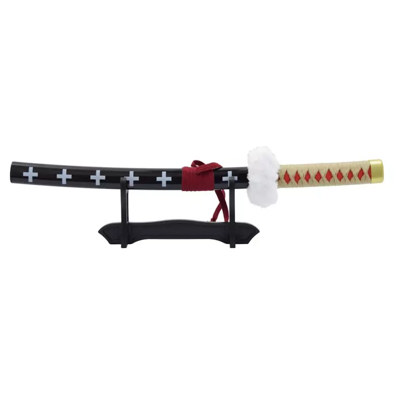 MINI KATANA DECO BAMBOO BLADE ONE PIECE PATTERN RED