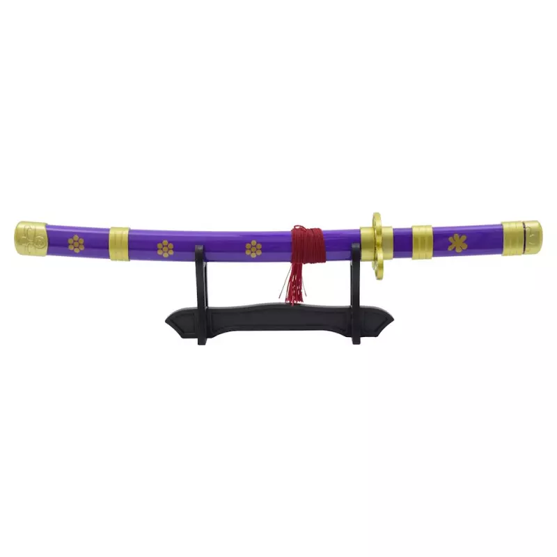 MINI KATANA DECO BAMBOO BLADE ONE PIECE PATTERN PURPLE