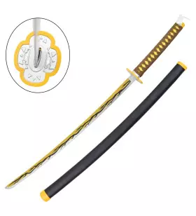 KATANA DECO LAME ACIER MOTIF DEMON SLAYER ZS653BK-2