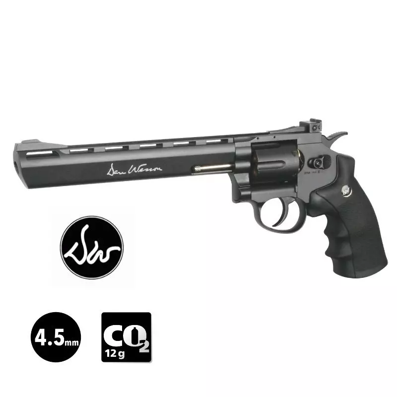 ASG DAN WESSON AIRGUN REVOLVER 8 inch Bronze - 4.5mm BBs CO²