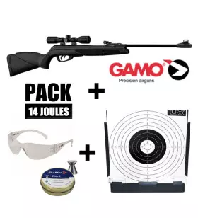 PACK CARABINE GAMO BLACK SHADOW - Cal. 4.5mm / 14 J