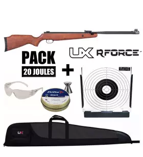 UX R-FORCE WOOD AIR RIFLE PACK - Pellets 4.5mm / 19.9J