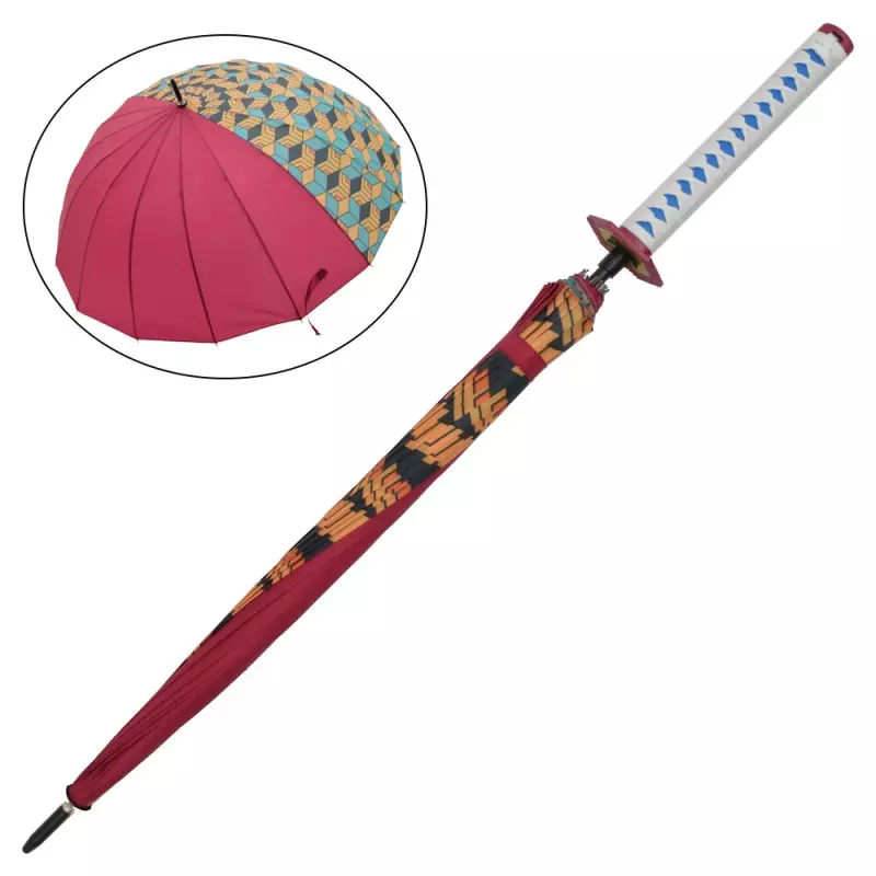 KATANA STYLE UMBRELLA DEMON SLAYER GIYU TOMIOKA'S PATTERN