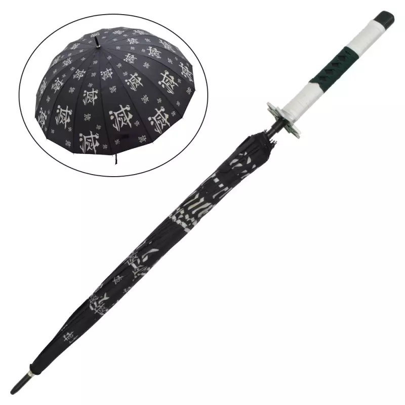 KATANA STYLE UMBRELLA DEMON SLAYER SANEMI SHINAZUGAWA'S PATTERN