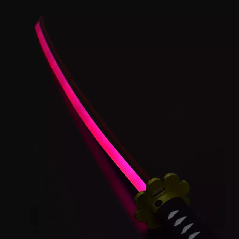 KATANA DECO STEEL BLADE WITH LED LIGHTING ONE PIECE PATTERN