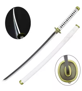 KATANA DECO LAME ACIER ET LED MOTIF ONE PIECE