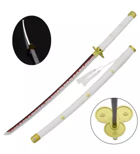 KATANA DECO LAME ACIER ET LED MOTIF ONE PIECE