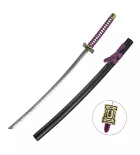 KATANA DECO LAME ACIER MOTIF BLEACH ZS576