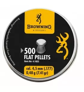 BROWNING FLAT PELLETS 4.5mm 0.48G x500 box