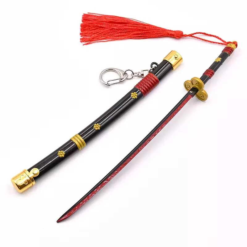 ONE PIECE ZORO ENMA BLACK LETTER OPENER KEY RING