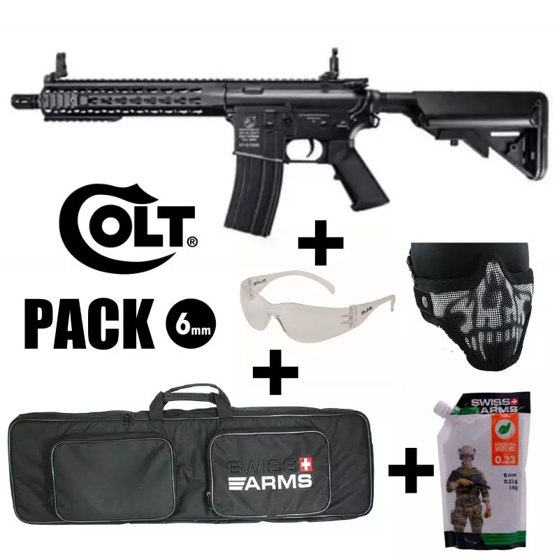 COLT M4 CQBR AEG metal Black 6mm 1.2J