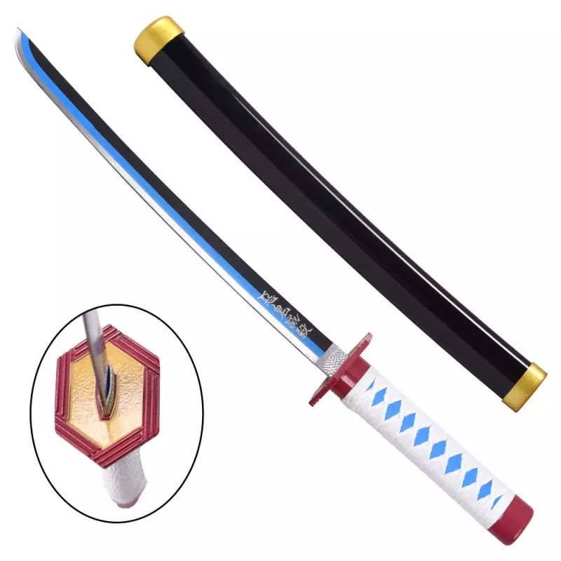 MINI KATANA DECO LAME ACIER MOTIF DEMON SLAYER ZS654-BL-MINI