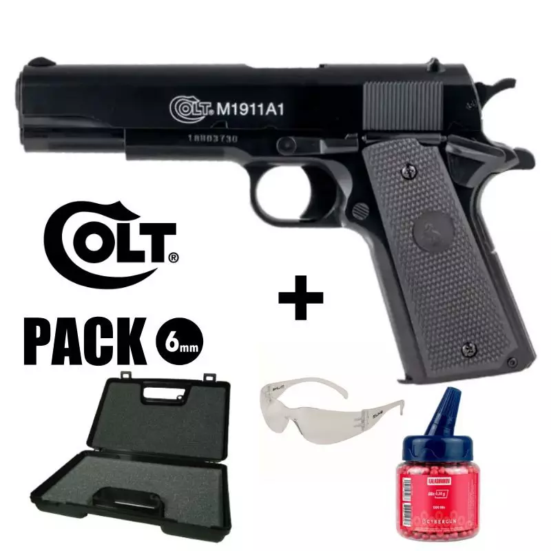 PISTOLET COLT 1911 Culasse fixe - 6 mm BB Spring 0.5J