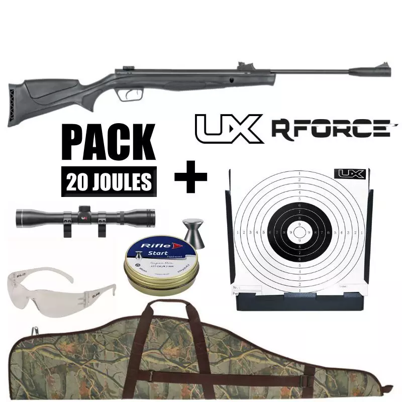 UX R-FORCE TARGET AIR RIFLE - Pellets 4.5mm / 19.9J