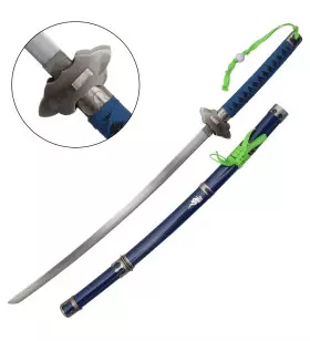 KATANA DECO STEEL BLADE BLUE EXORCIST ANIME SERIES PATTERN