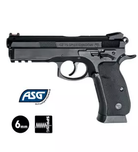 ASG CZ SP-01 SHADOW AIRSOFT PISTOL Black - Fixed slide - 6 mm BB - Spring