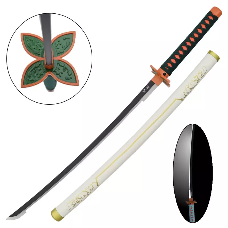 KATANA DECO STEEL BLADE WITH LED LIGHTING DEMON SLAYER PATTERN