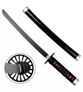 MINI KATANA DECO LAME BAMBOU MOTIF DEMON SLAYER