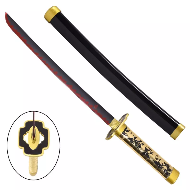 MINI KATANA DECO BAMBOO BLADE DEMON SLAYER PATTERN