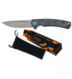 COUTEAU PLIANT TOKISU ACIER CNC LAME 6.8CM