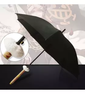 PARAPLUIE STYLE KATANA MOTIF ONE PIECE TRAFALGAR LAW NOIR