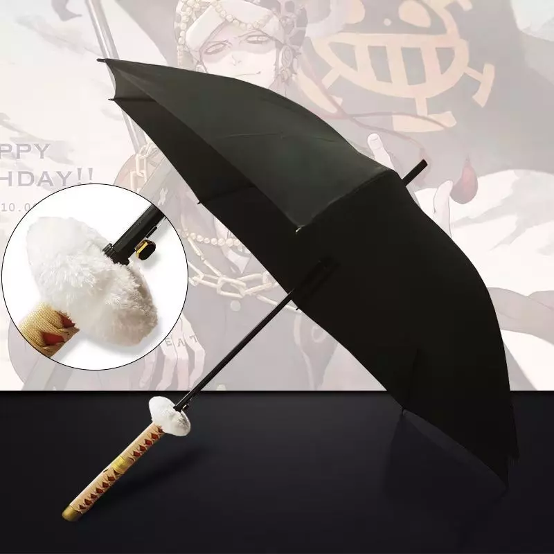 PARAPLUIE STYLE KATANA MOTIF ONE PIECE TRAFALGAR LAW NOIR