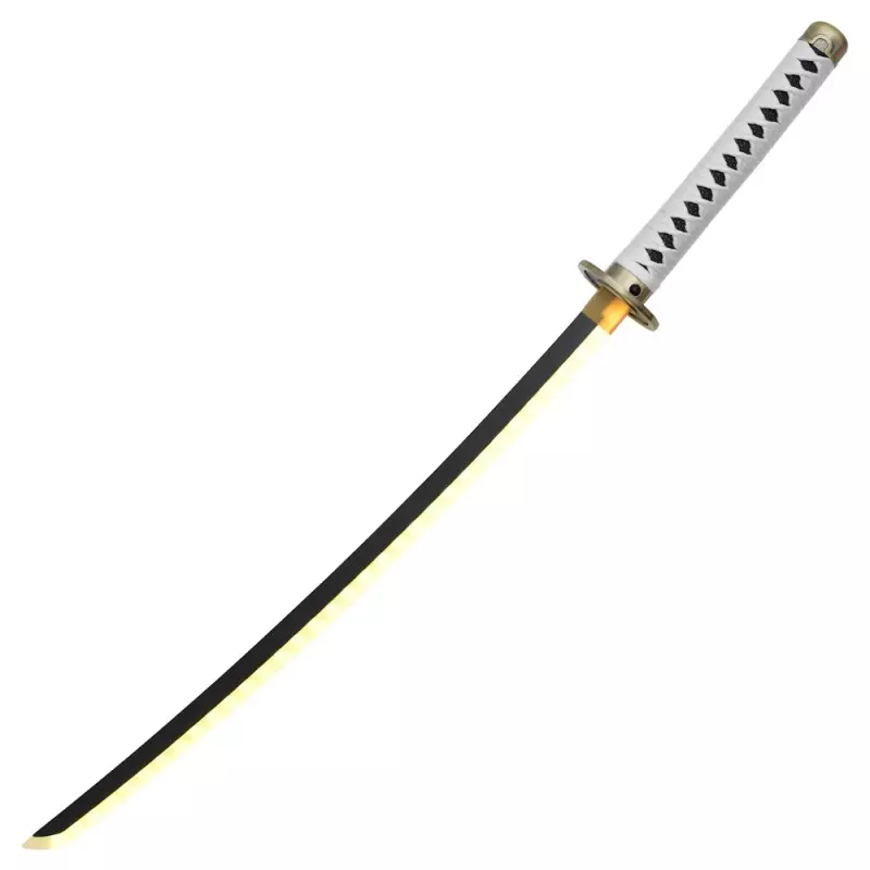 KATANA DECO LAME BAMBOU ET LED MOTIF ONE PIECE