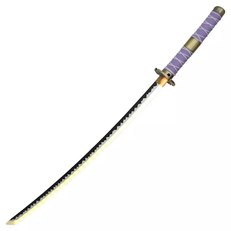 KATANA DECO LAME BAMBOU ET LED MOTIF ONE PIECE