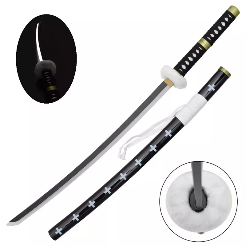 KATANA DECO LAME BAMBOU ET LED MOTIF ONE PIECE