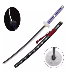 KATANA DECO LAME BAMBOU ET LED MOTIF ONE PIECE